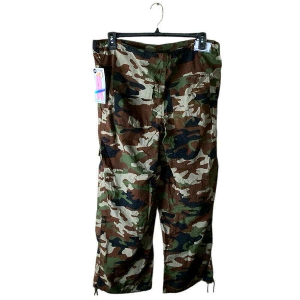 Tinsel Town Camo Cargo Parachute Pants Youth Medium High Rise NWT